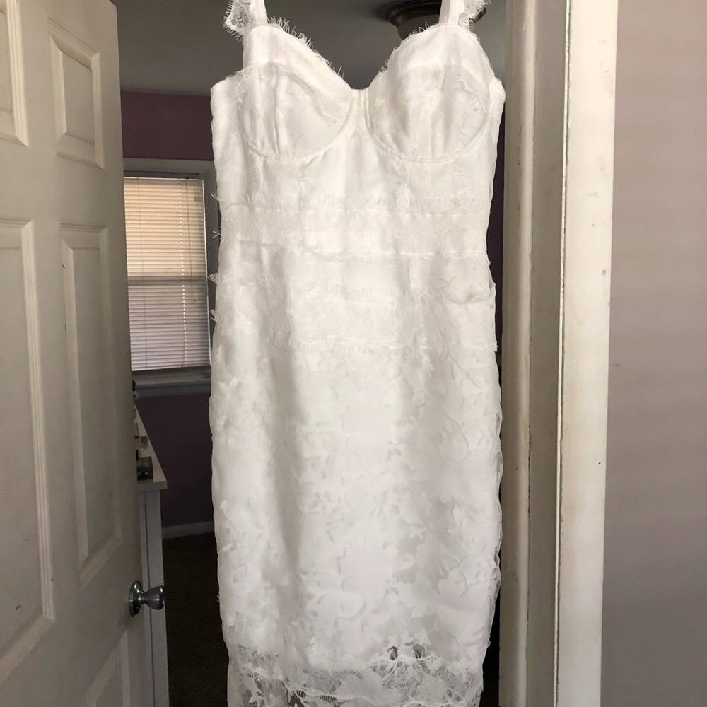NWOT White lace dress
